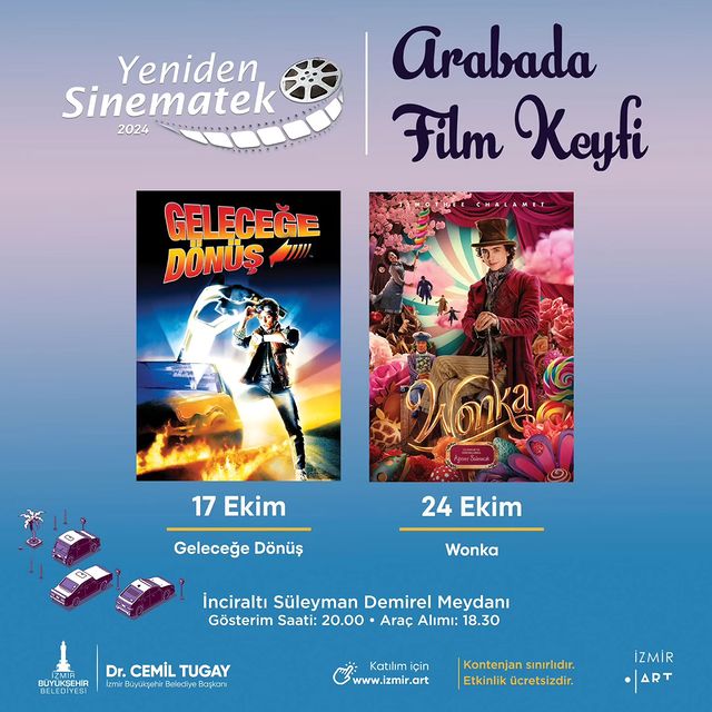 Yeniden Sinematek'ten Arabada Film Keyfi Ekim Ayında